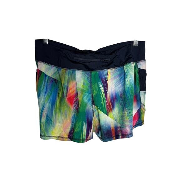 Athleta Athletic Short Women's XL Tropea Ready Set Watercolor - Picture 2 of 6